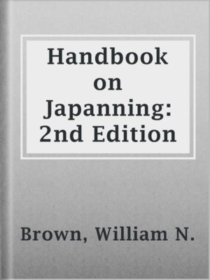 cover image of Handbook on Japanning: 2nd Edition